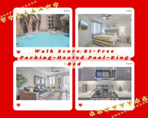 Walk Score 81-Shopping District-King Bed-Parking G3047